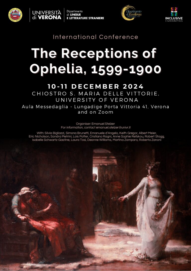 International Conference – The Receptions of Ophelia, 1599-1900