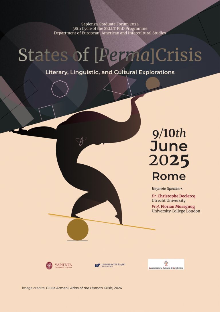 CALL FOR PAPERS – STATES OF [PERMA] CRISIS, Literary, Linguistic and Cultural Explorations