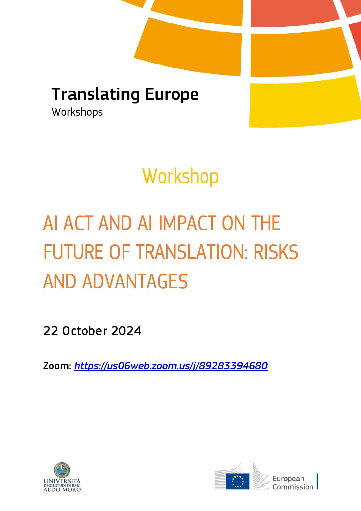 Translating Europe Workshops