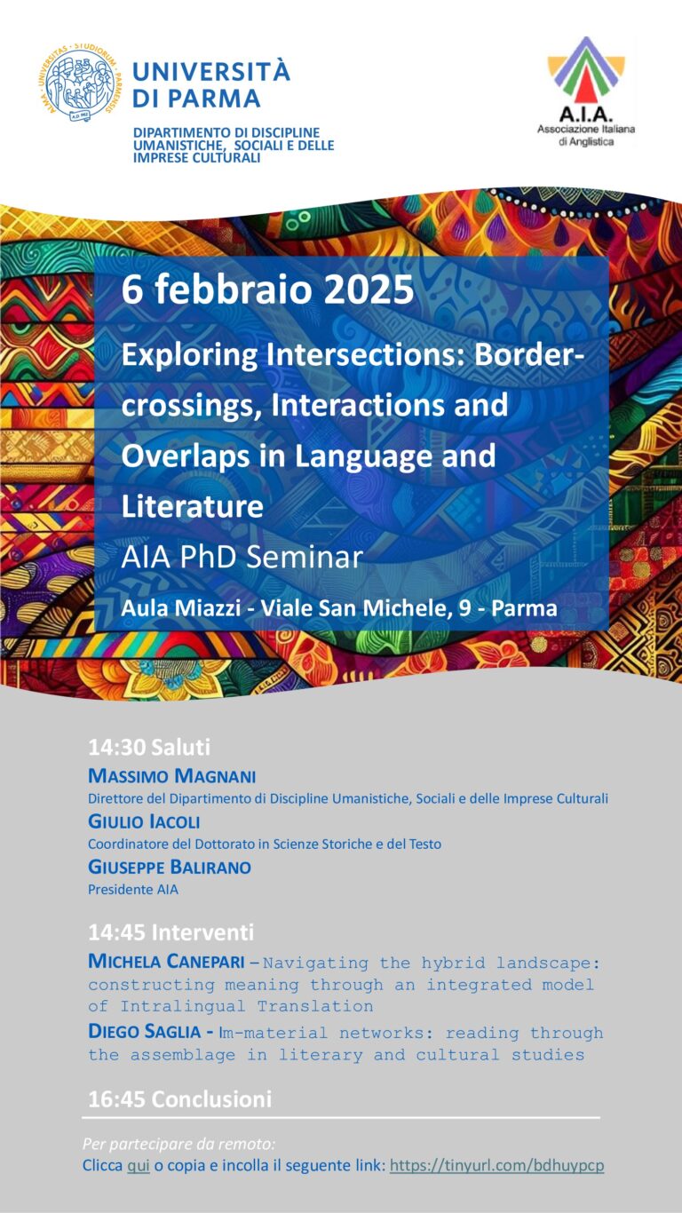 Exploring Intersections: Border-crossings, Interactions and Overlaps in Language and Literature